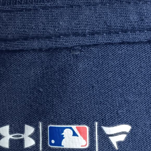 Under Armour Angels Team T-shirt Size Small Blue with Red Logo Short Sleeve - Picture 8 of 8